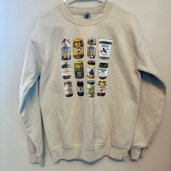 Pickle Sweater Size Small Unisex (Pickles Don’t Care) - Picture 1 of 4